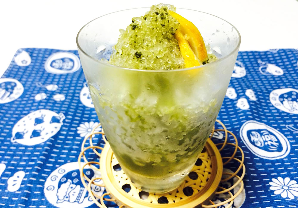 緑茶かき氷
